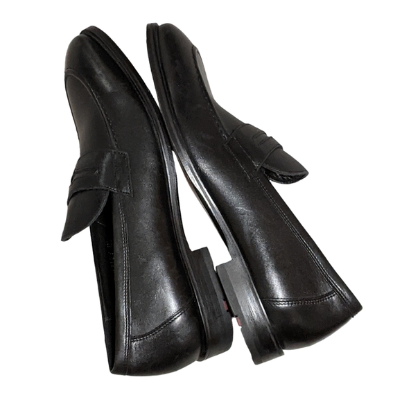 Lloyd of Germany Pete black leather loafer block heel slipper moccasin men's 8 - Picture 3 of 10